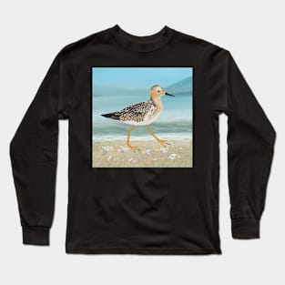 Sandpiper on the Beach Long Sleeve T-Shirt